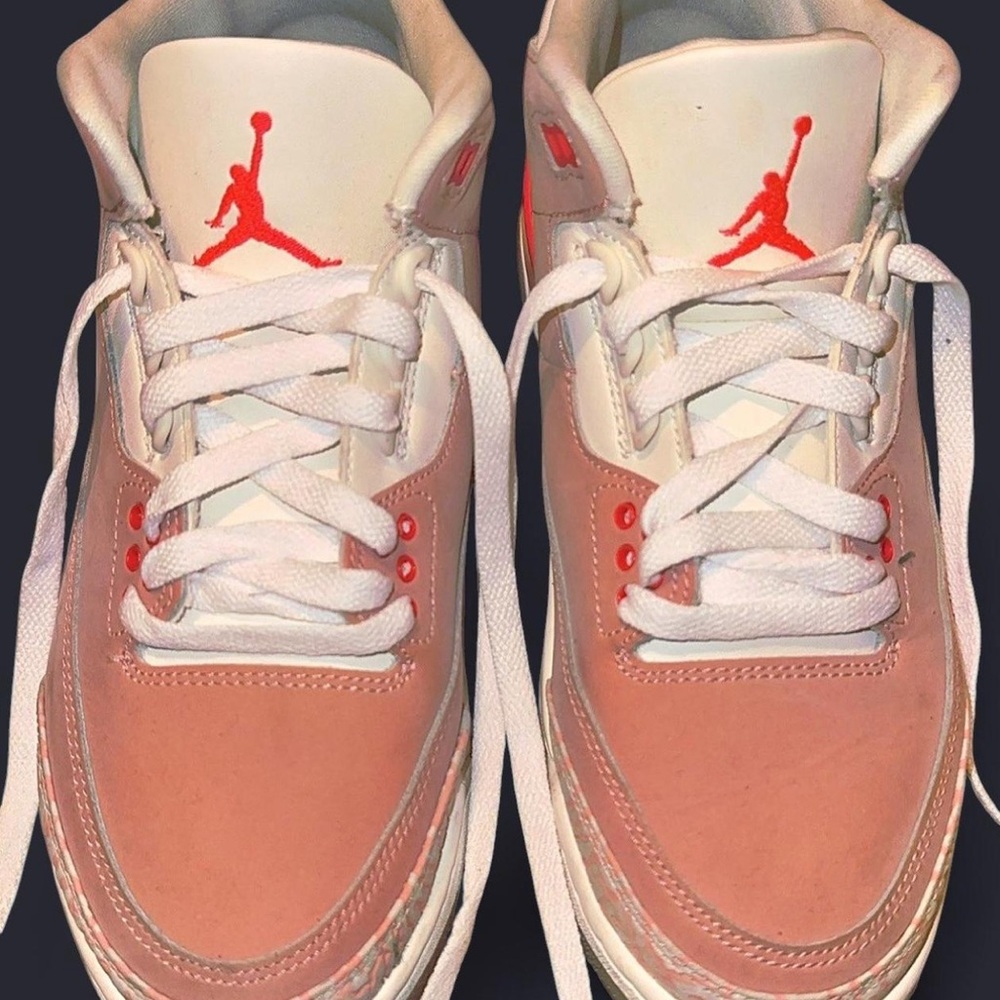Jordan Athletic Shoes in Pink and White